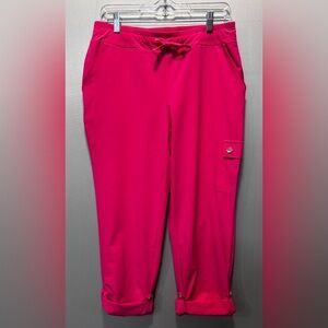 NWT Chico’s Zen Neema City  UPF Athleisure Jogger Carmine Rose Pants Size 4